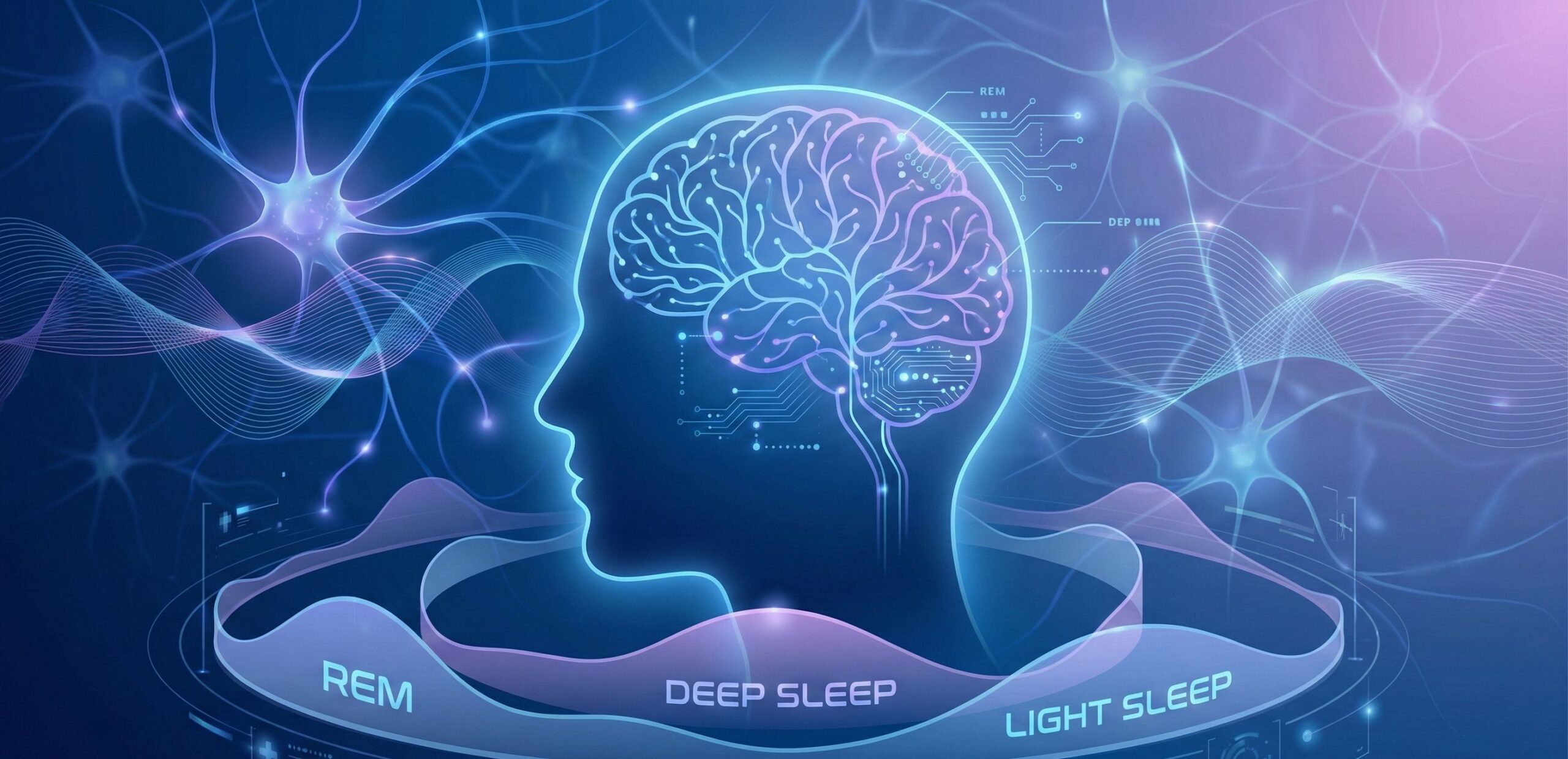 Sleep architecture visualization showing GLP-1 sleep problems and REM cycle changes